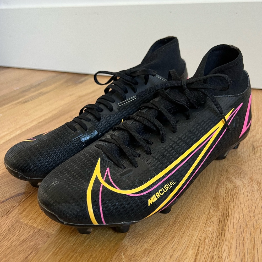 Nike Mercurial Superfly 8 Academy MG Black Size 7.5 EUC